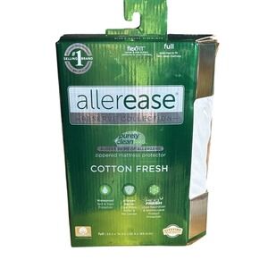 Allerease Full Cotton Fresh Waterproof Allergen Barrier Mattress Protector NEW